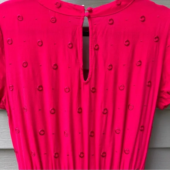 Anthropologie ett:twa Romper Embroidered Pink Women's Size S - Picture 8 of 16